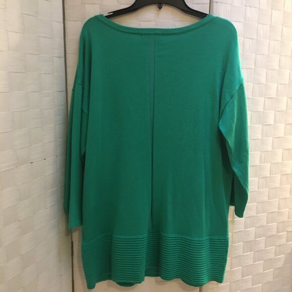 Nwt Tint & Shadow green tunic sweater 1X - Picture 7 of 10
